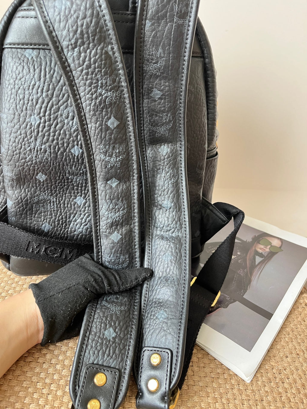 MCM Leather Backpack