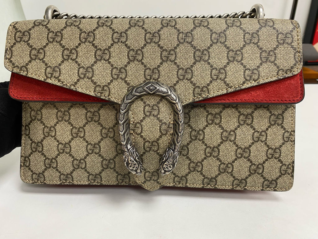 Gucci Canvas Red Shoulder Bag