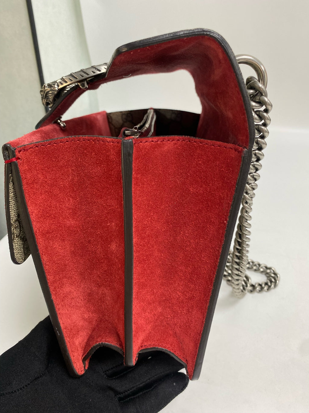 Gucci Canvas Red Shoulder Bag