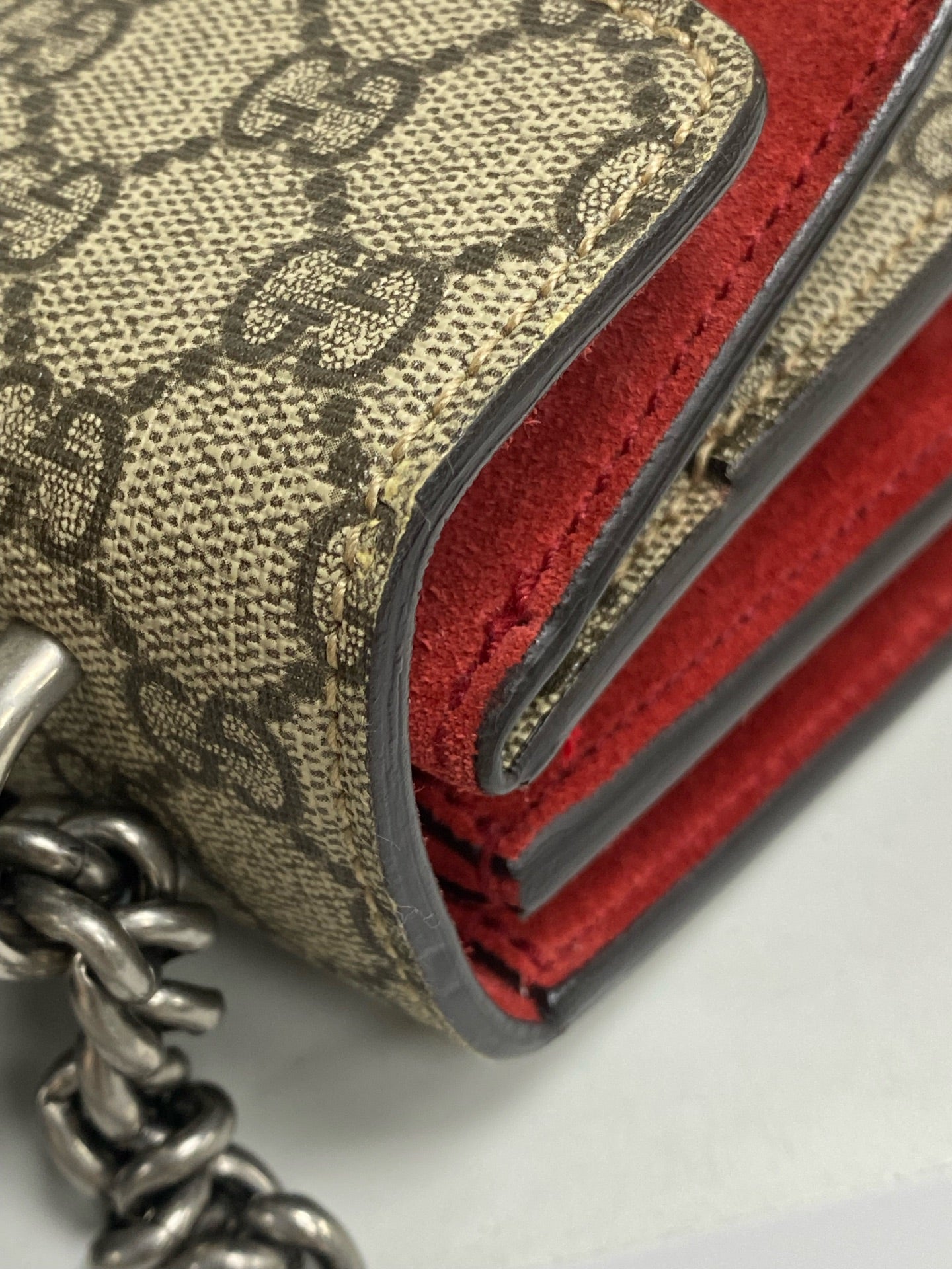 Gucci Canvas Red Shoulder Bag