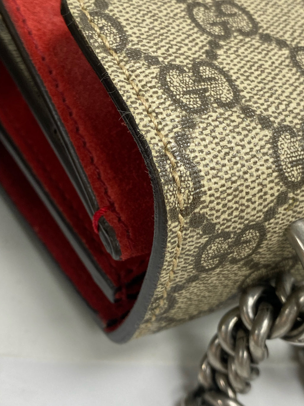 Gucci Canvas Red Shoulder Bag