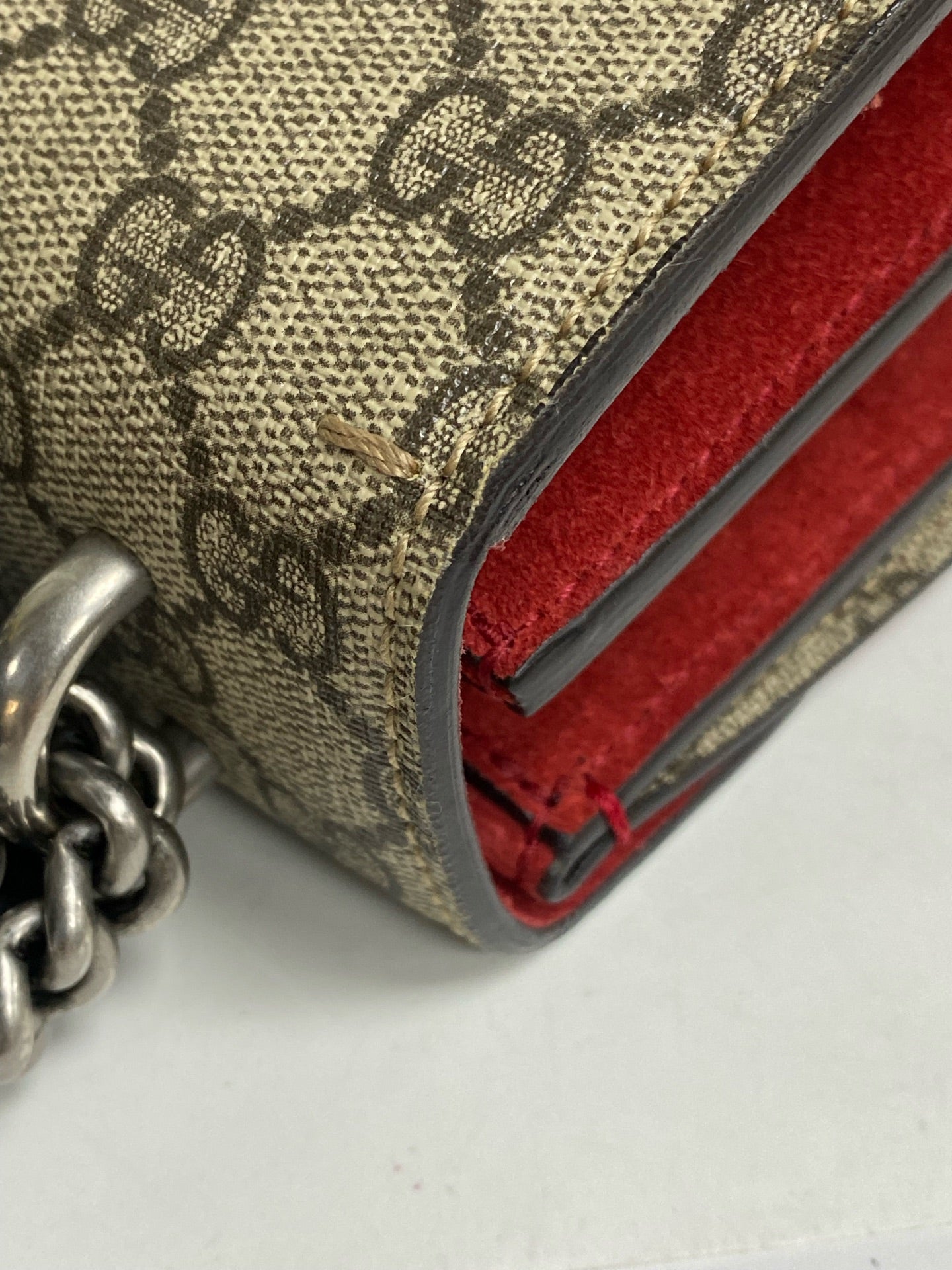 Gucci Canvas Red Shoulder Bag