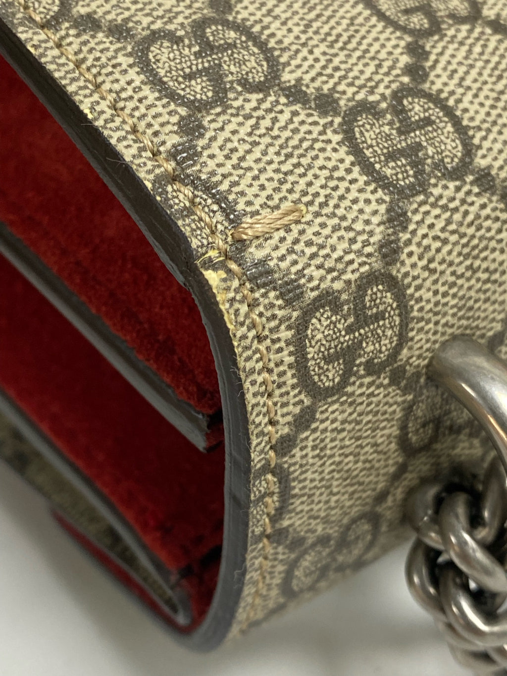 Gucci Canvas Red Shoulder Bag
