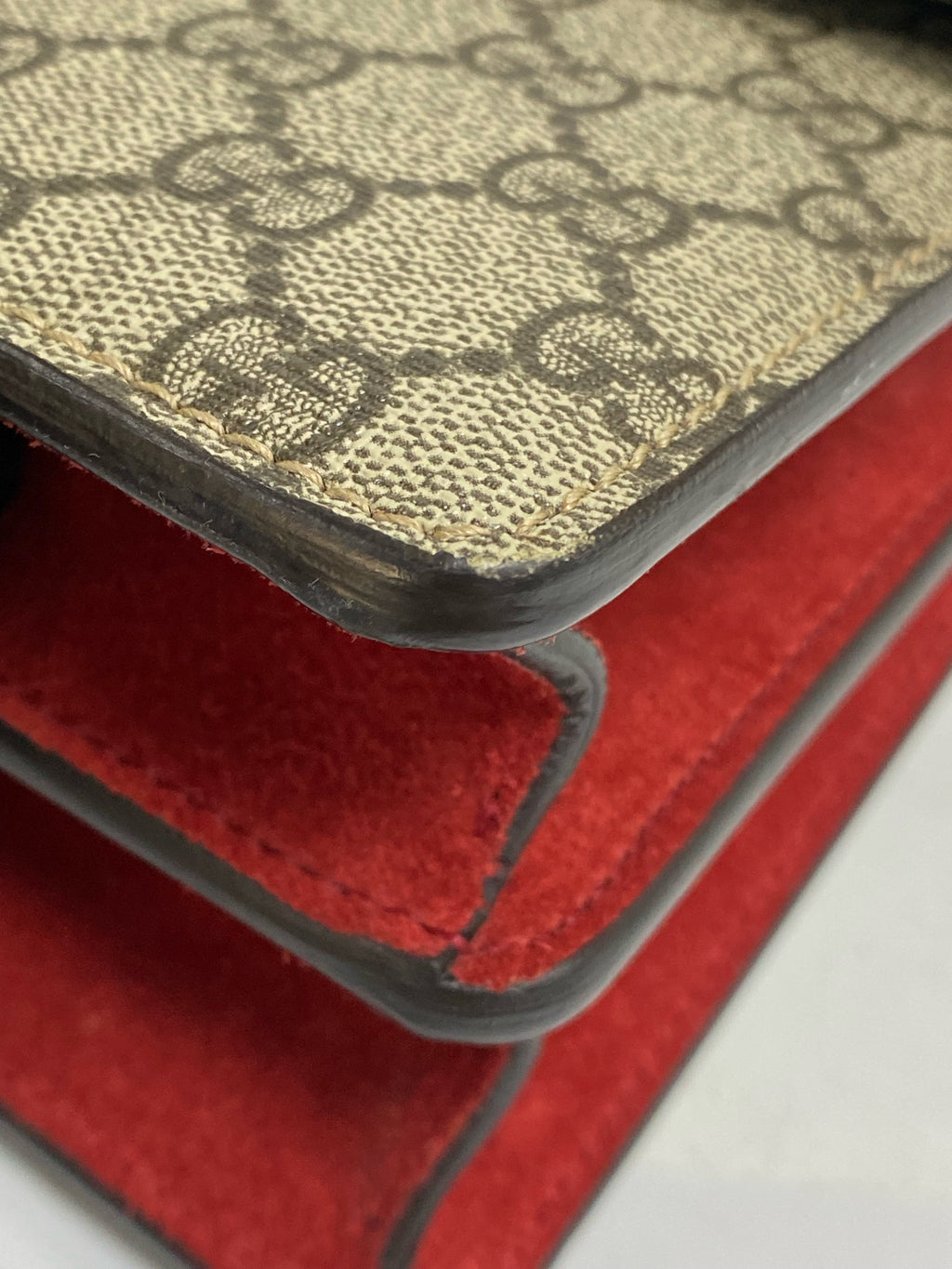 Gucci Canvas Red Shoulder Bag