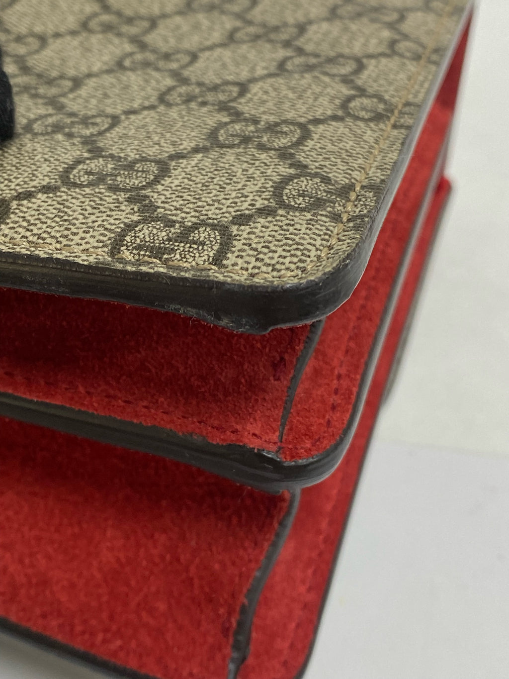 Gucci Canvas Red Shoulder Bag