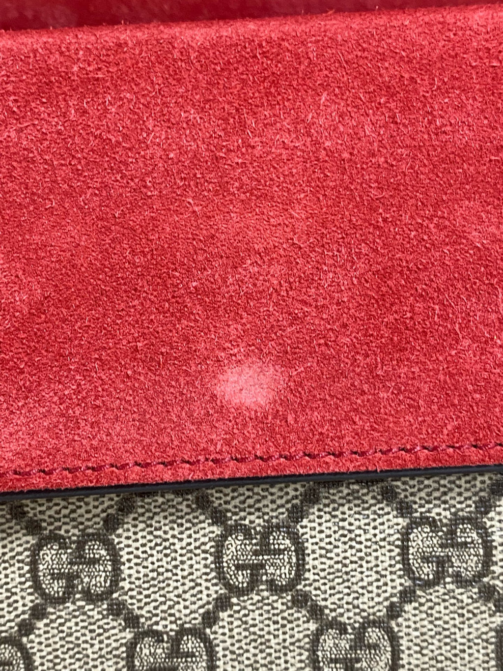 Gucci Canvas Red Shoulder Bag