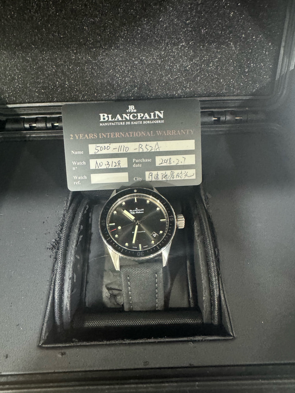 Blancpain Fifty Fathoms 43 mm 5000 1110 B52A