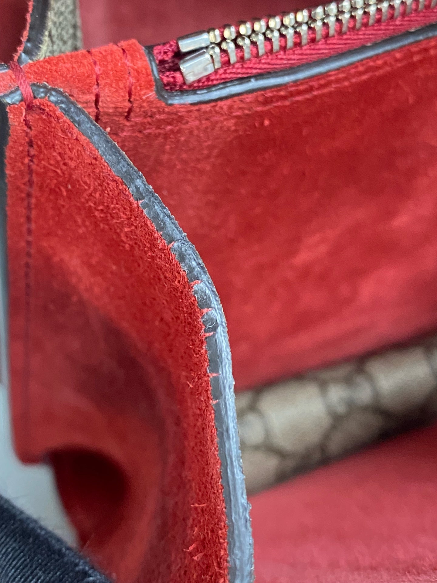 Gucci Canvas Red Shoulder Bag