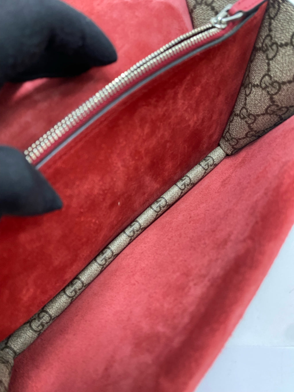 Gucci Canvas Red Shoulder Bag