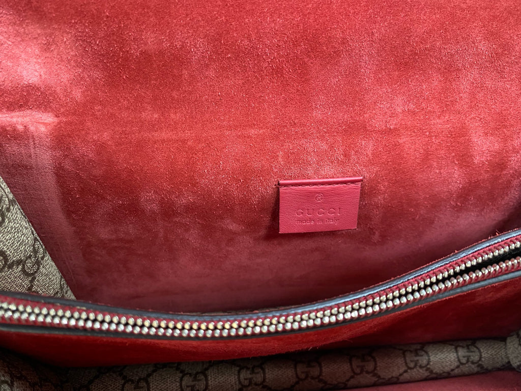 Gucci Canvas Red Shoulder Bag