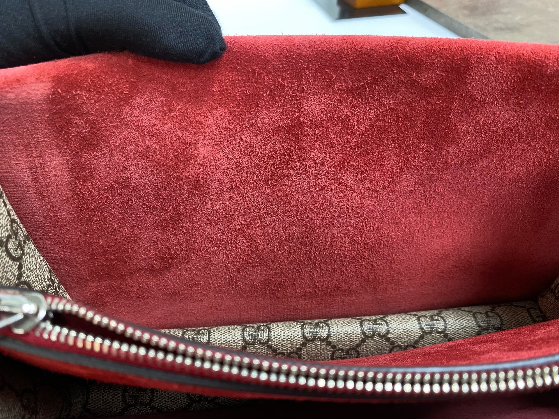 Gucci Canvas Red Shoulder Bag