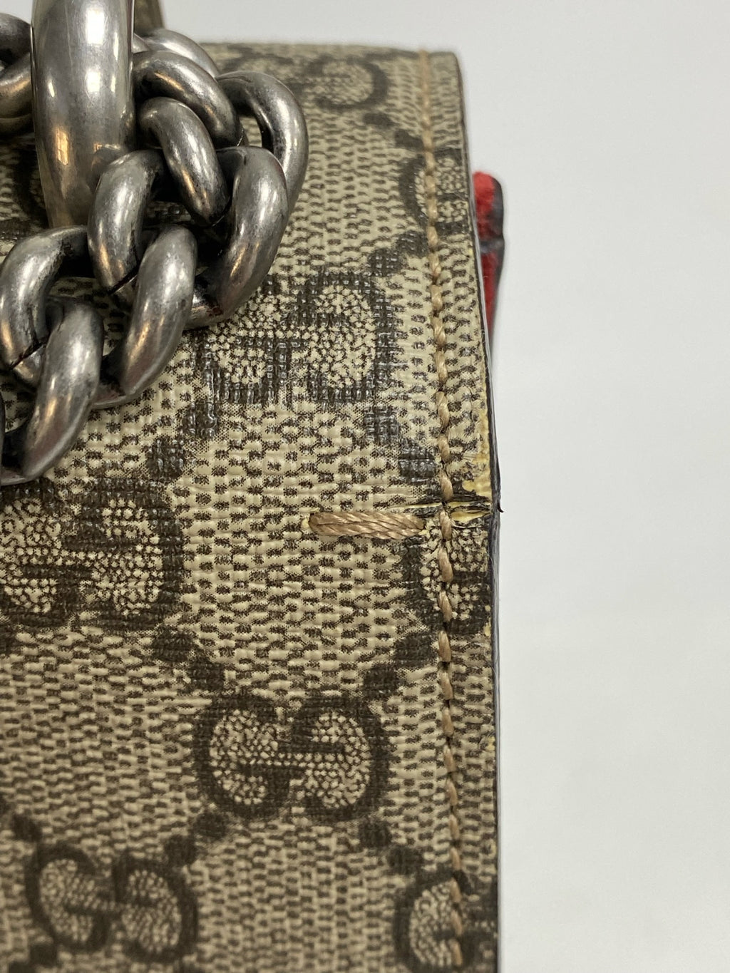 Gucci Canvas Red Shoulder Bag