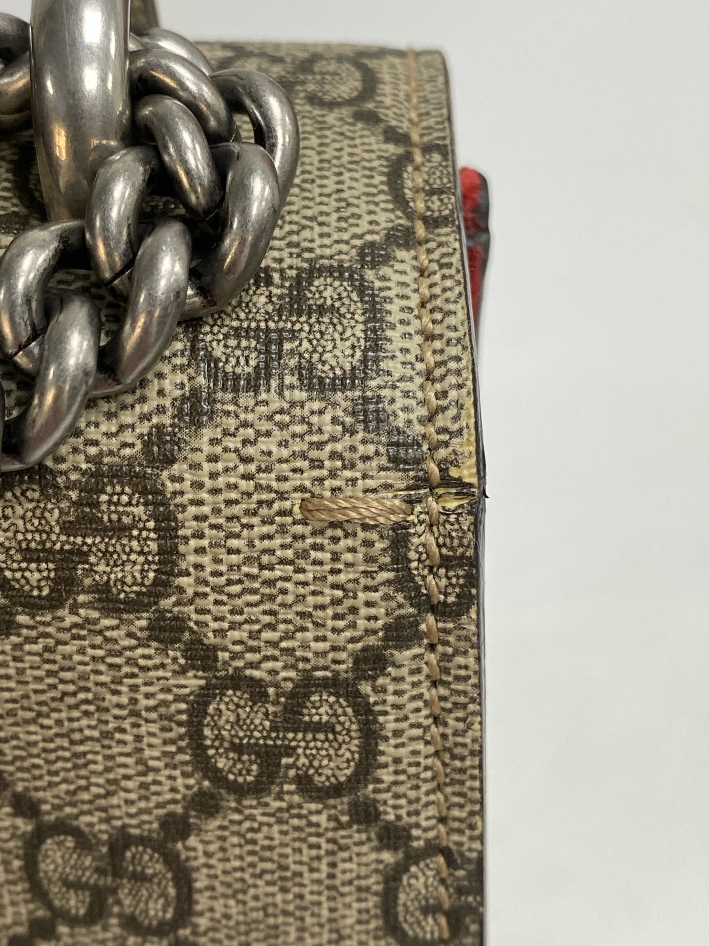 Gucci Canvas Red Shoulder Bag