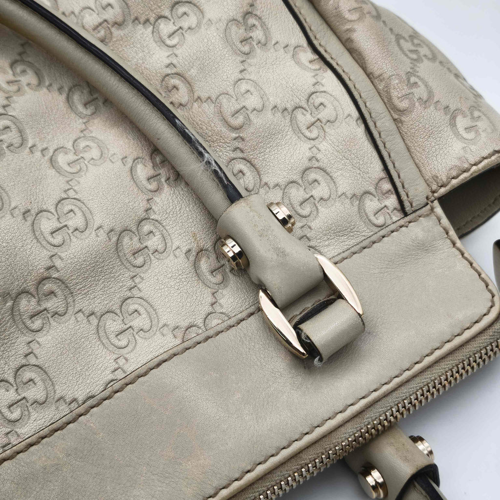 Gucci White Satchel