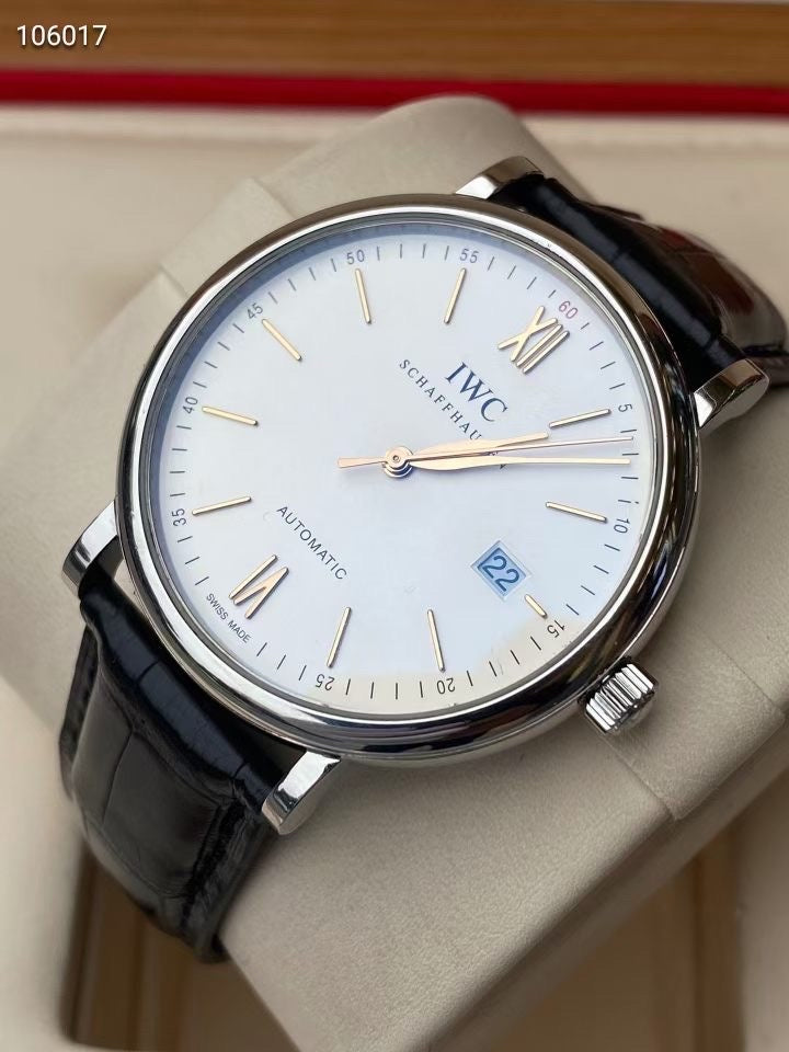 Longines White Automatic (self-winding) watch