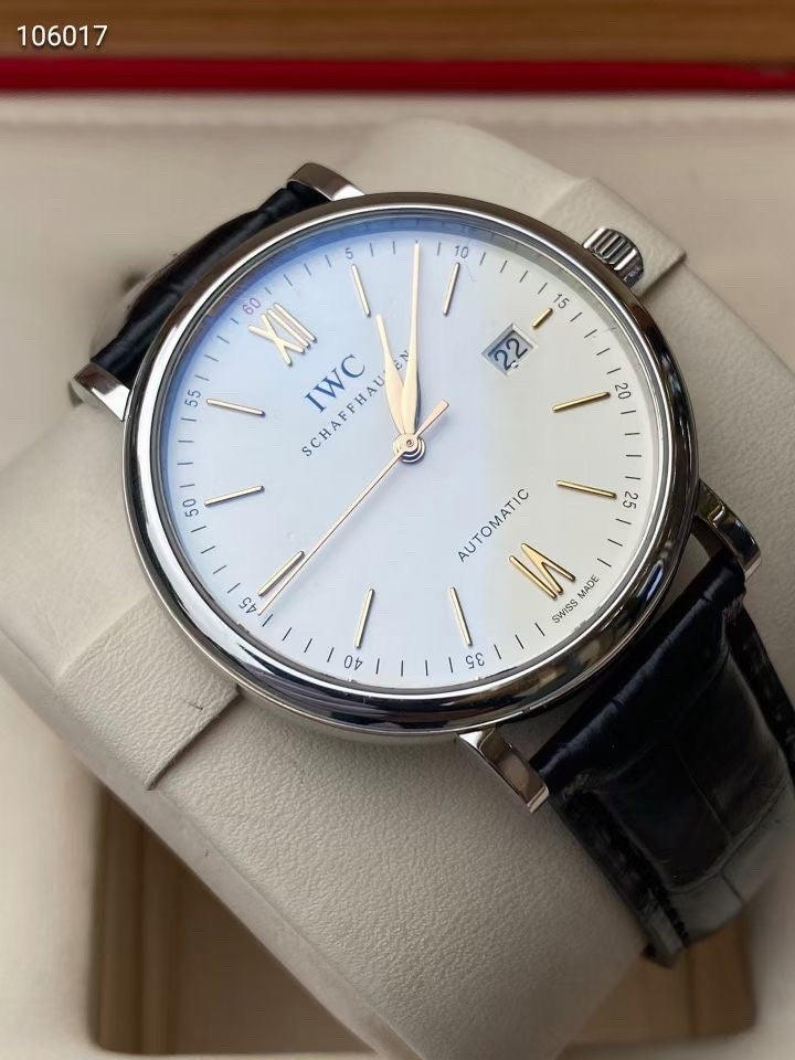 Longines White Automatic (self-winding) watch