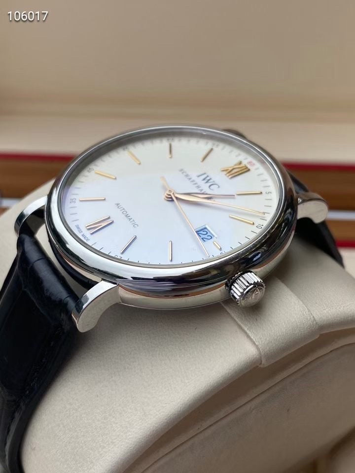 Longines White Automatic (self-winding) watch