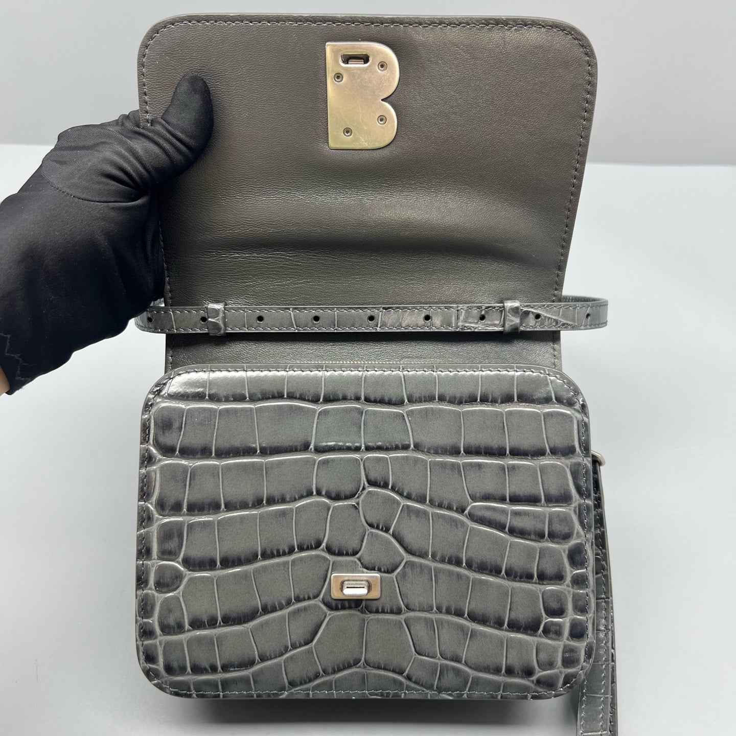 Balenciaga Gray Crossbody