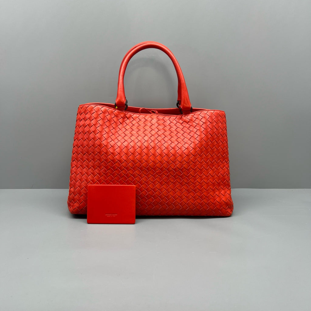 Bottega Veneta Red Satchel