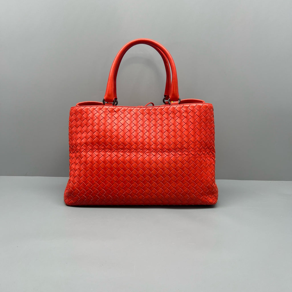 Bottega Veneta Red Satchel