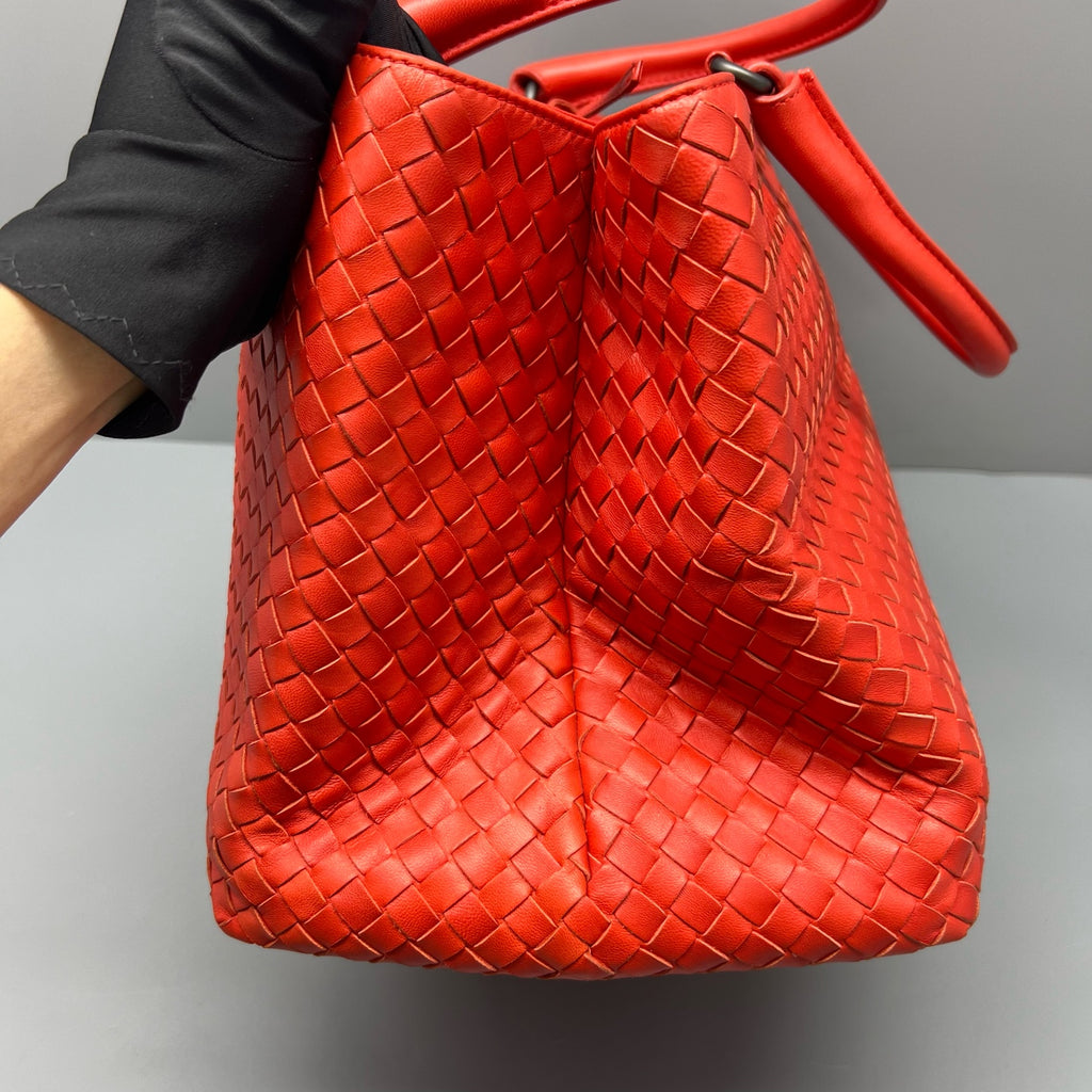 Bottega Veneta Red Satchel