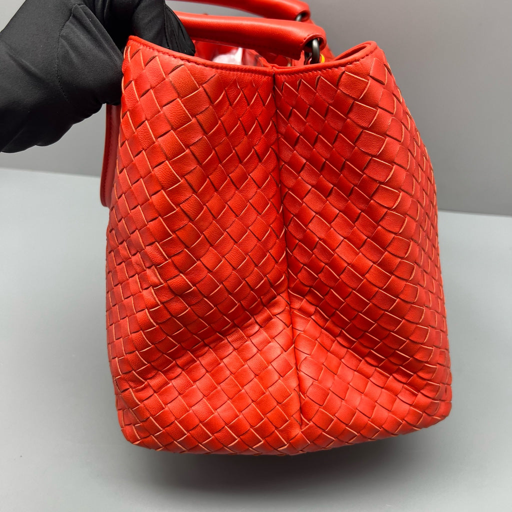 Bottega Veneta Red Satchel