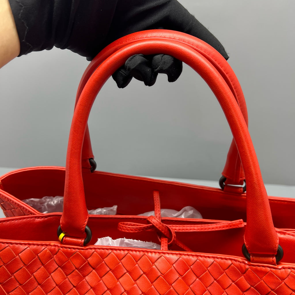Bottega Veneta Red Satchel