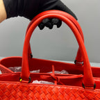 Bottega Veneta Red Satchel