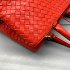 Bottega Veneta Red Satchel