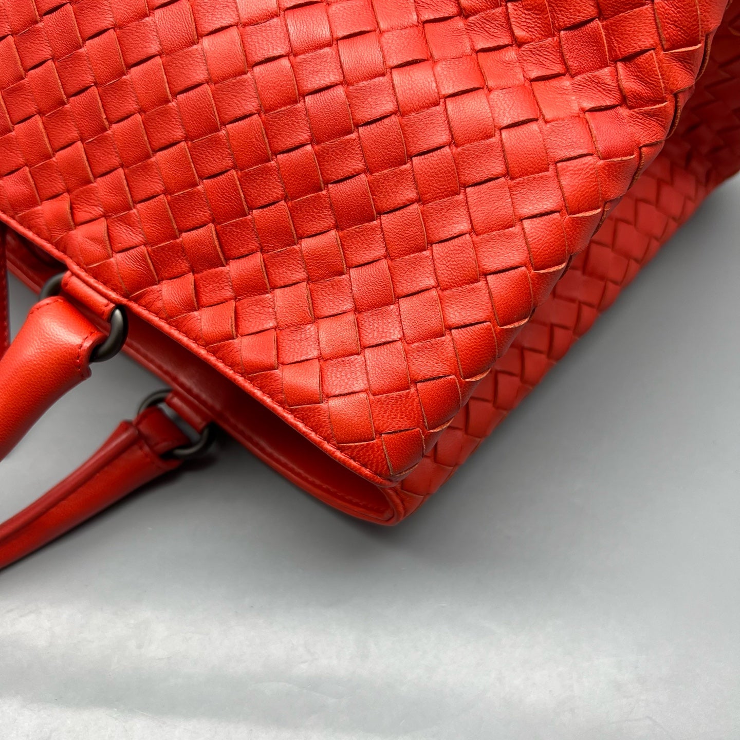 Bottega Veneta Red Satchel