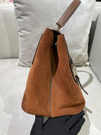 Prada Alcantara Brown Messenger Bag