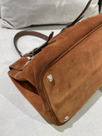 Prada Alcantara Brown Messenger Bag