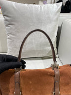 Prada Alcantara Brown Messenger Bag