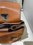 Prada Alcantara Brown Messenger Bag