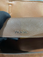Prada Alcantara Brown Messenger Bag