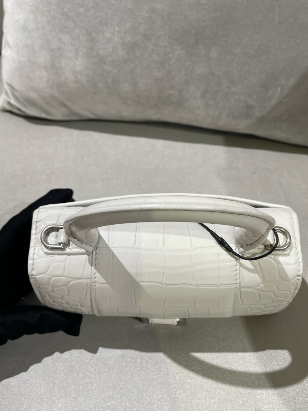Balenciaga HOURGLASS White Crossbody 5928331LR6Y9016