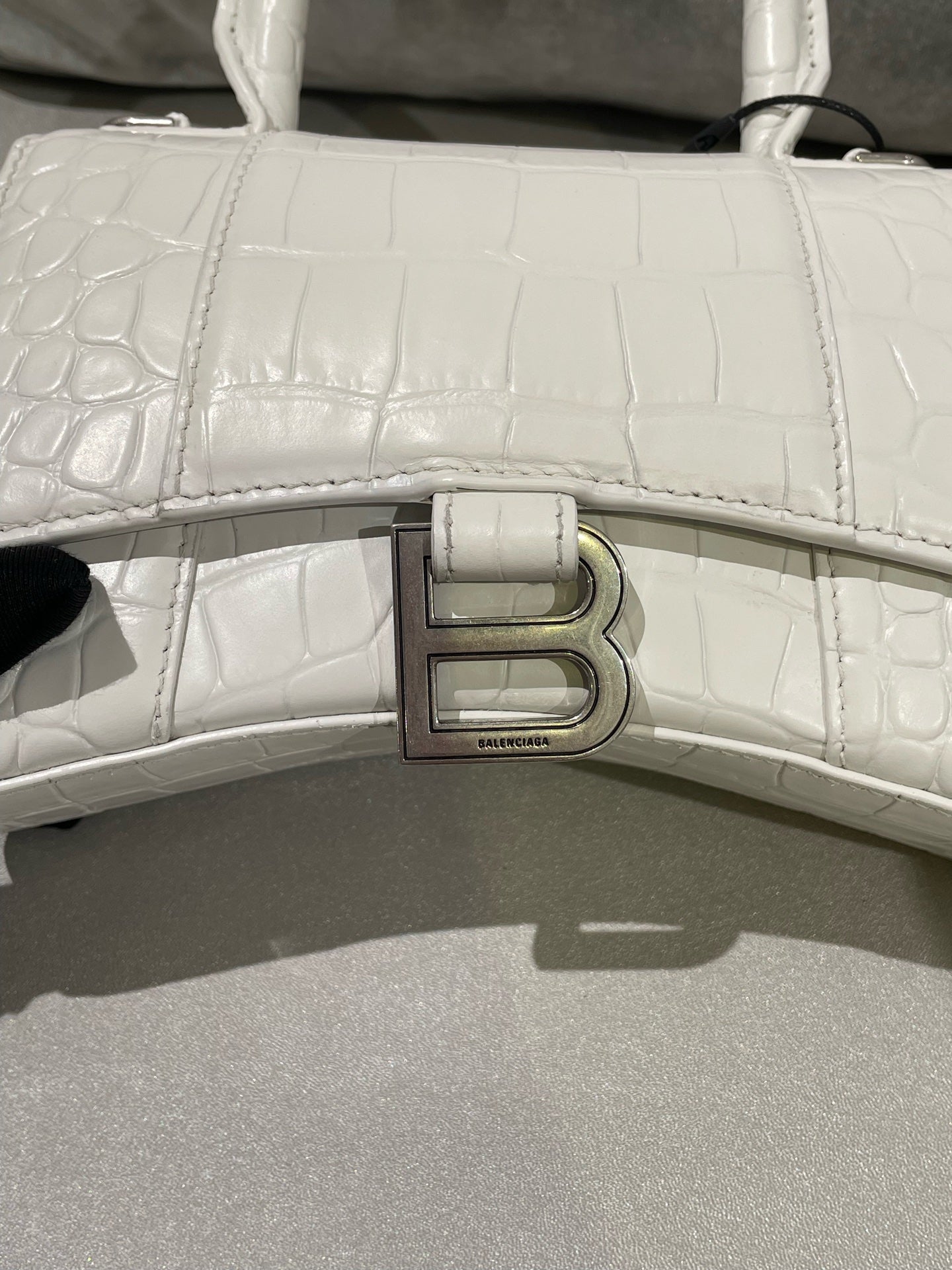 Balenciaga HOURGLASS White Crossbody 5928331LR6Y9016