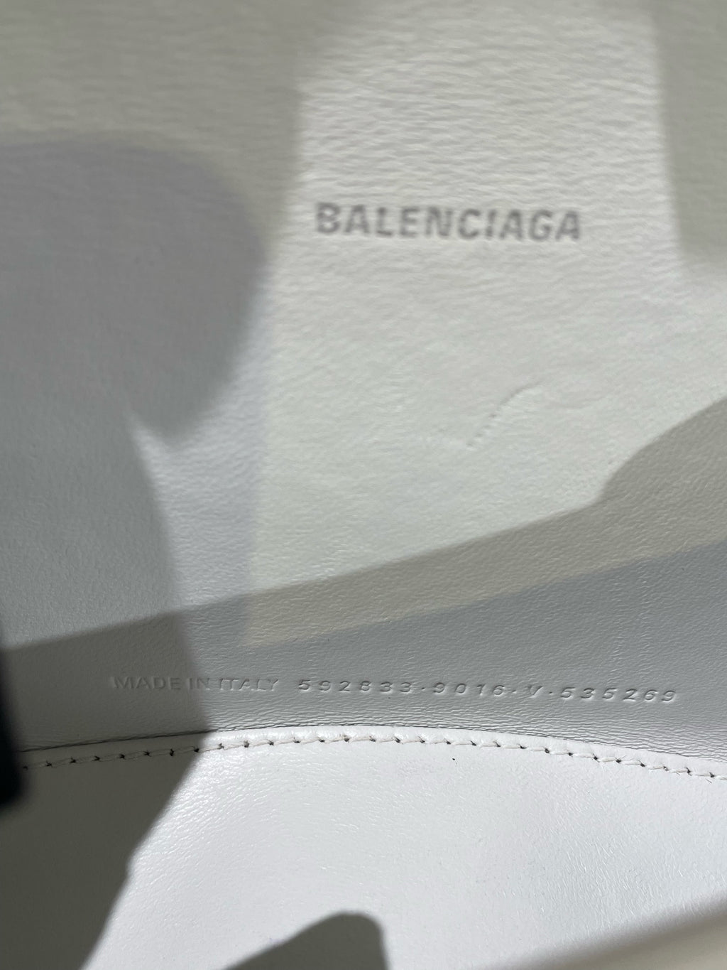 Balenciaga HOURGLASS White Crossbody 5928331LR6Y9016