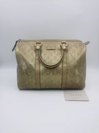 Gucci Metal Gold Satchel