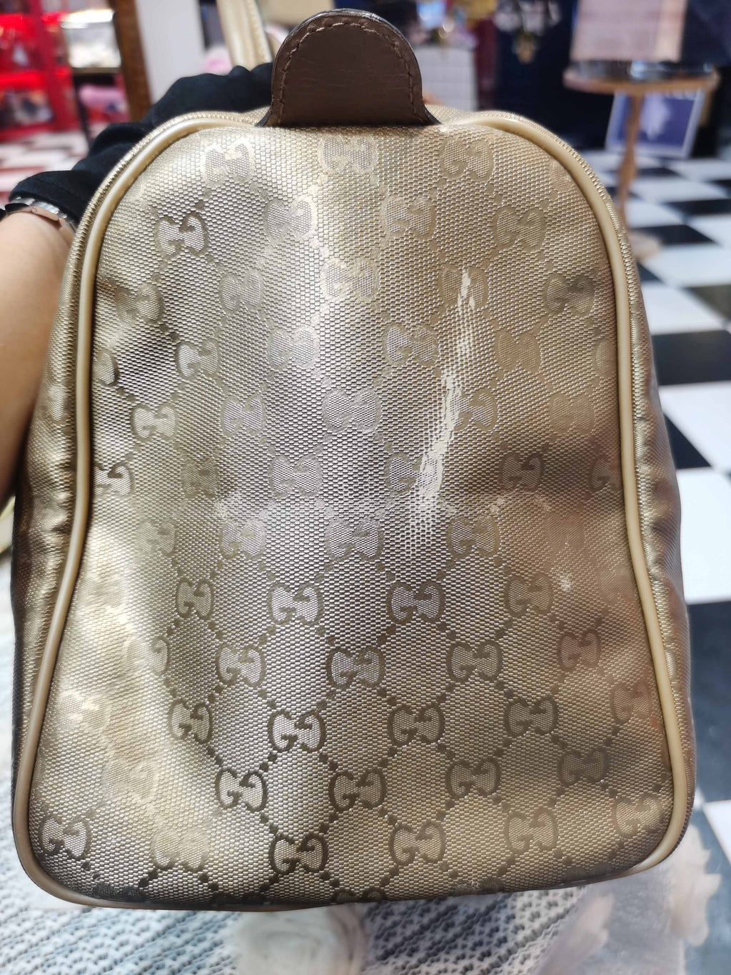 Gucci Metal Gold Satchel