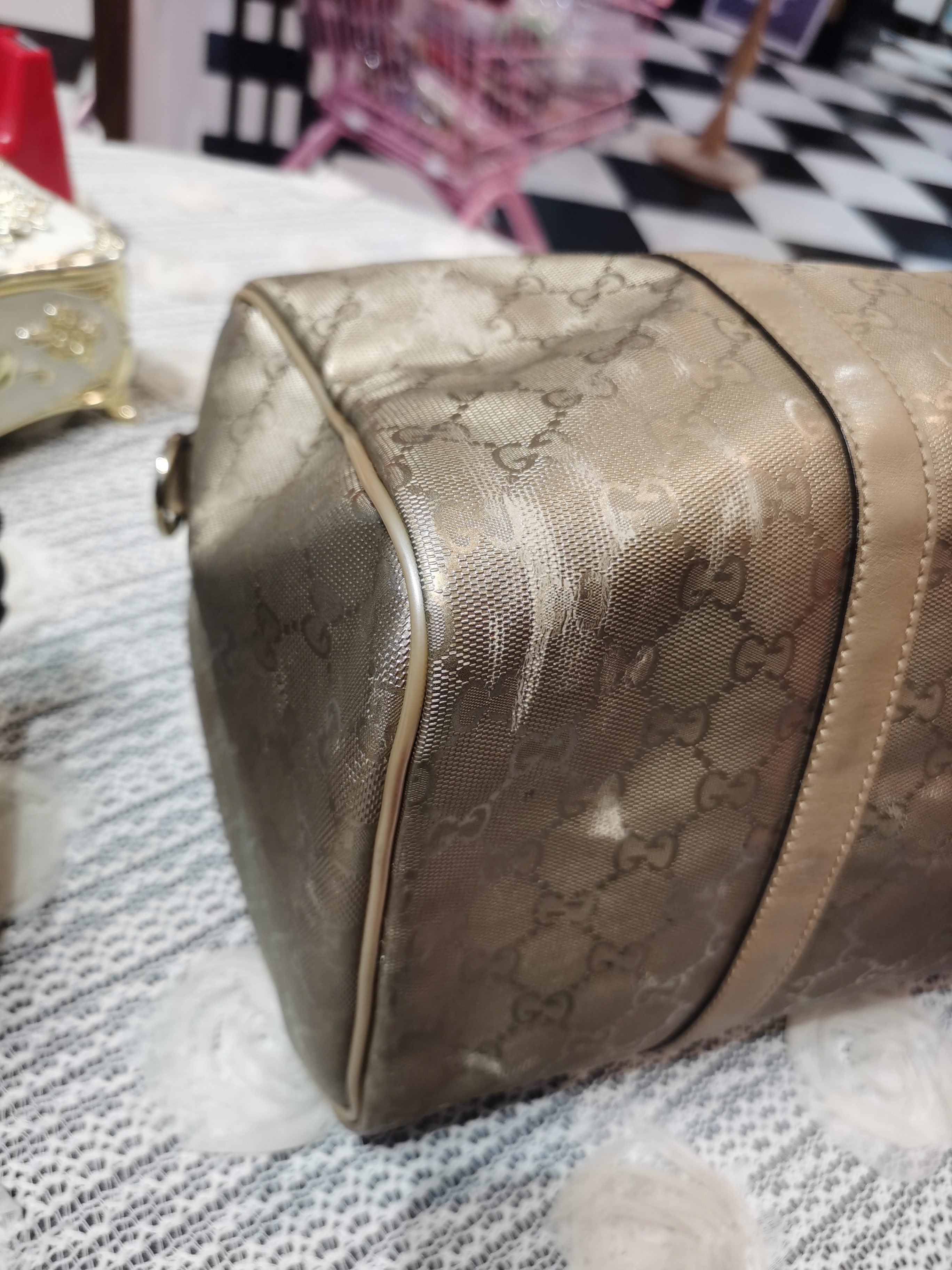 Gucci Metal Gold Satchel