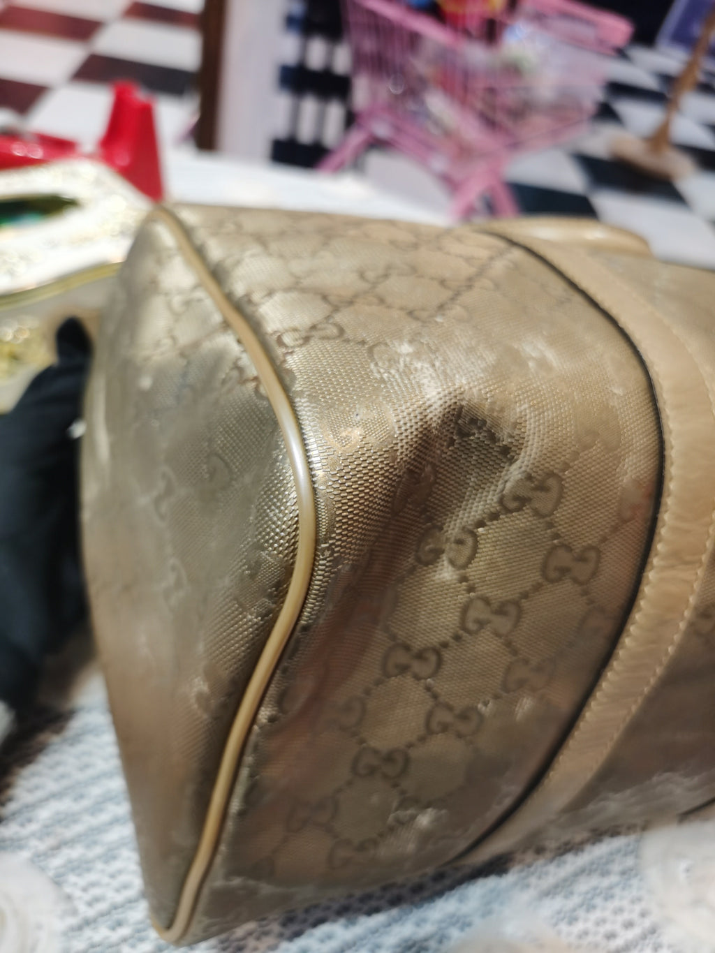 Gucci Metal Gold Satchel