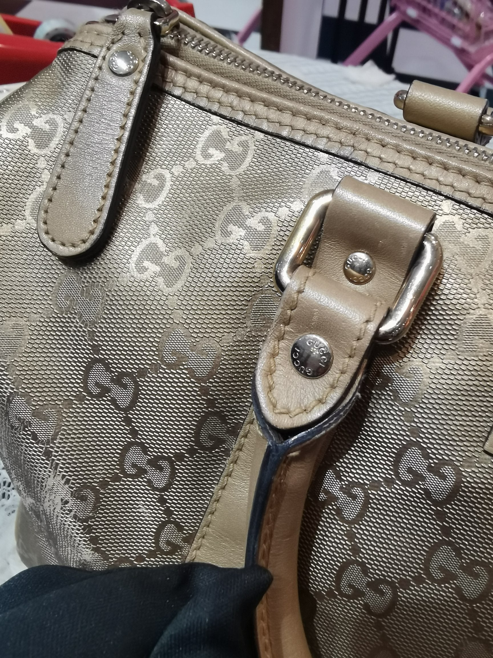 Gucci Metal Gold Satchel