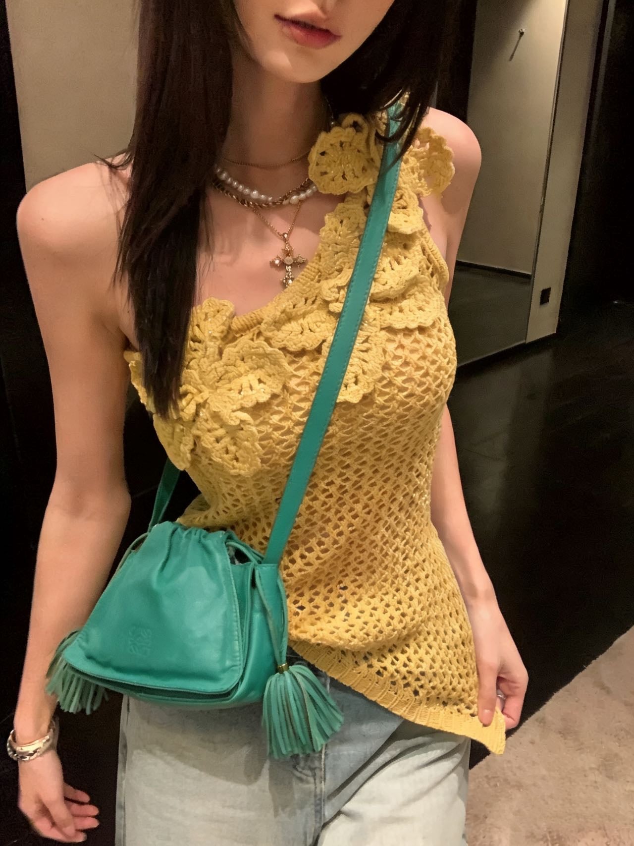 Loewe Green Crossbody
