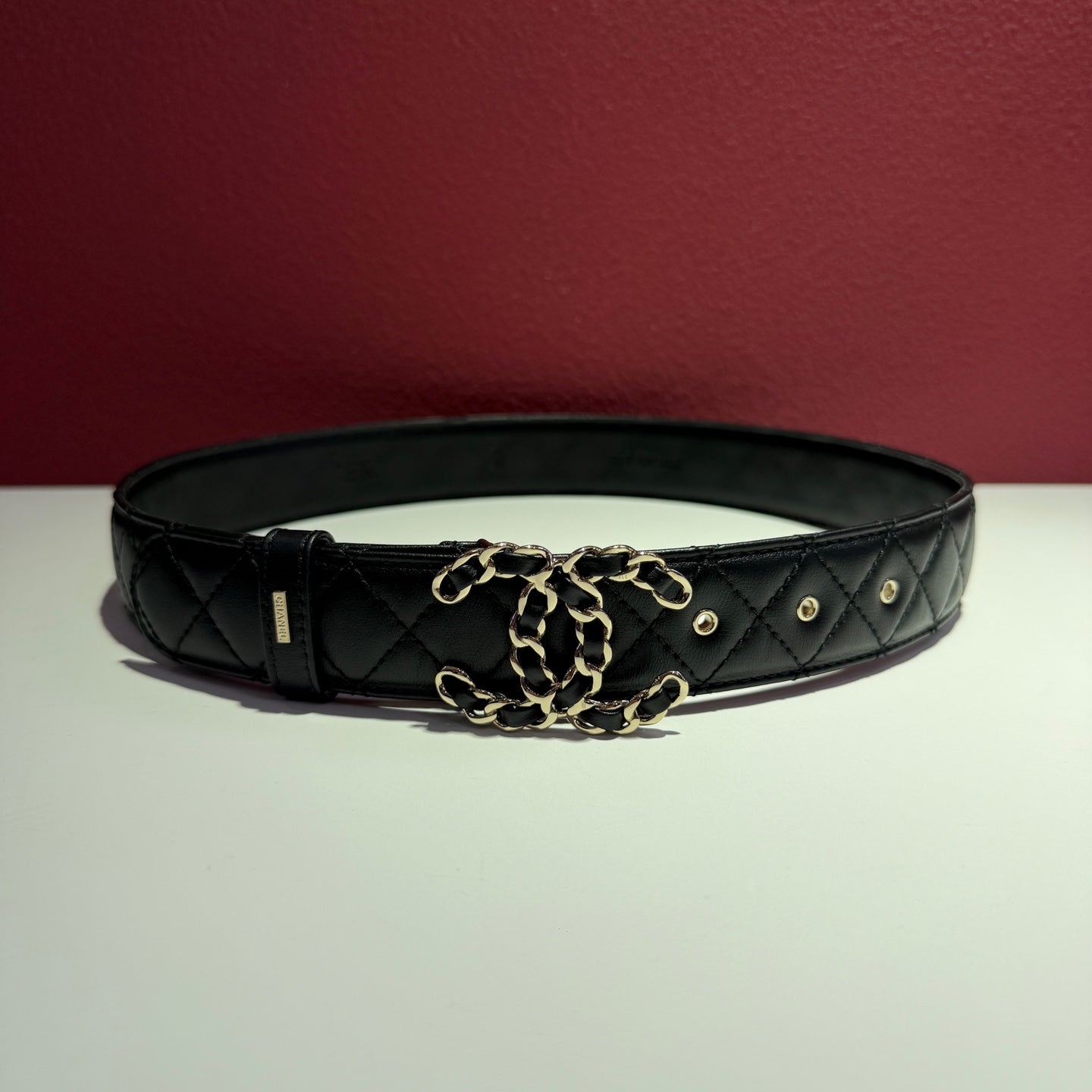 Chanel Black Belt