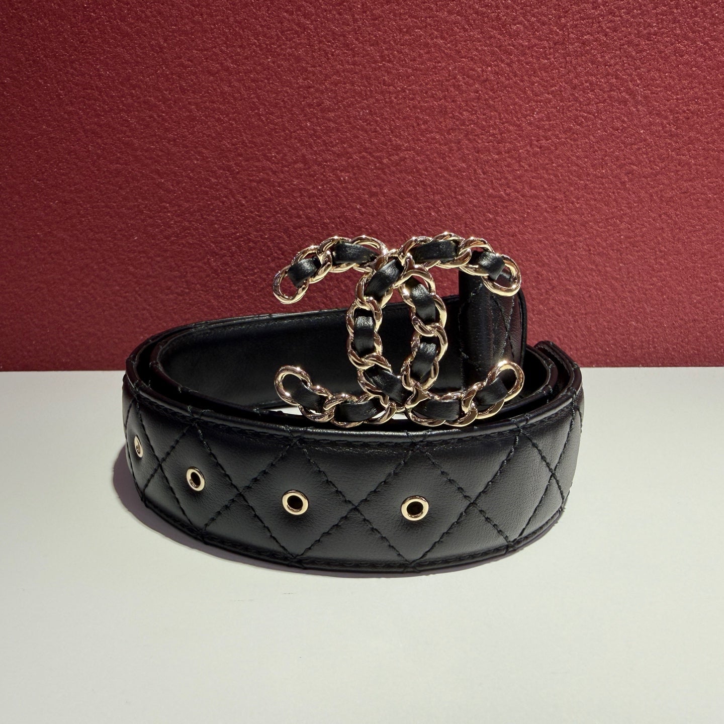 Chanel Black Belt