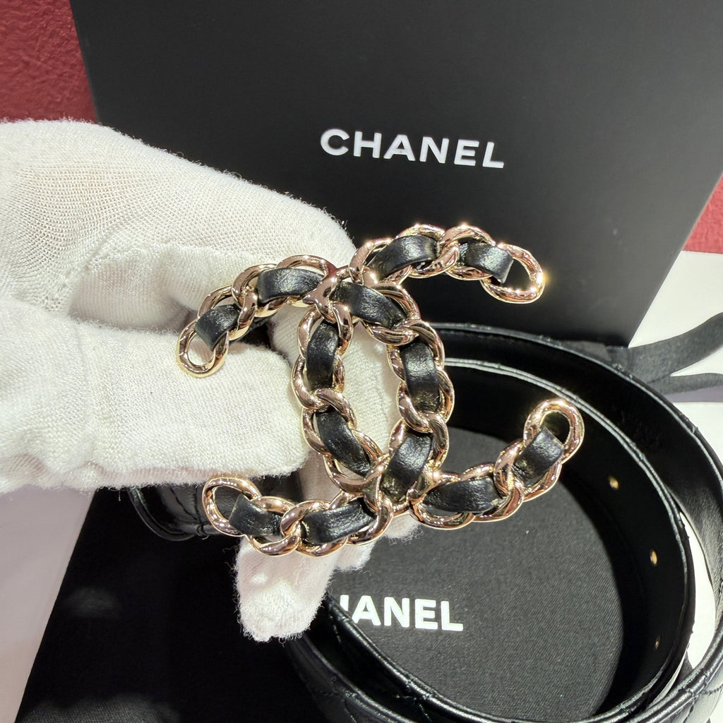 Chanel Black Belt