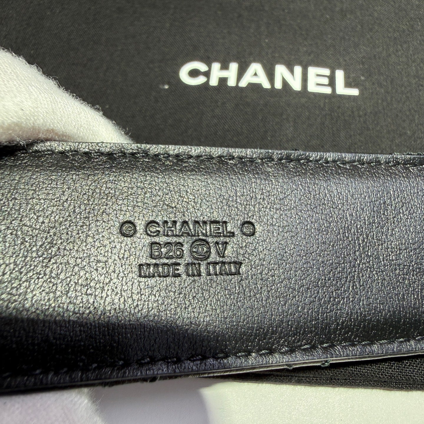 Chanel Black Belt