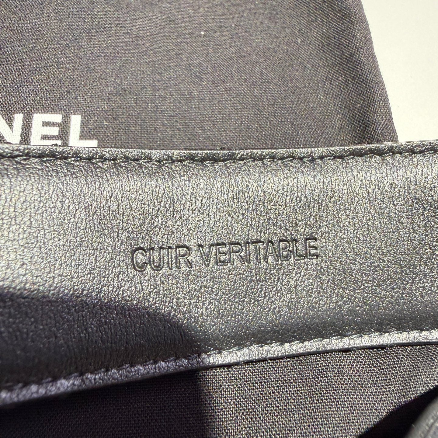 Chanel Black Belt