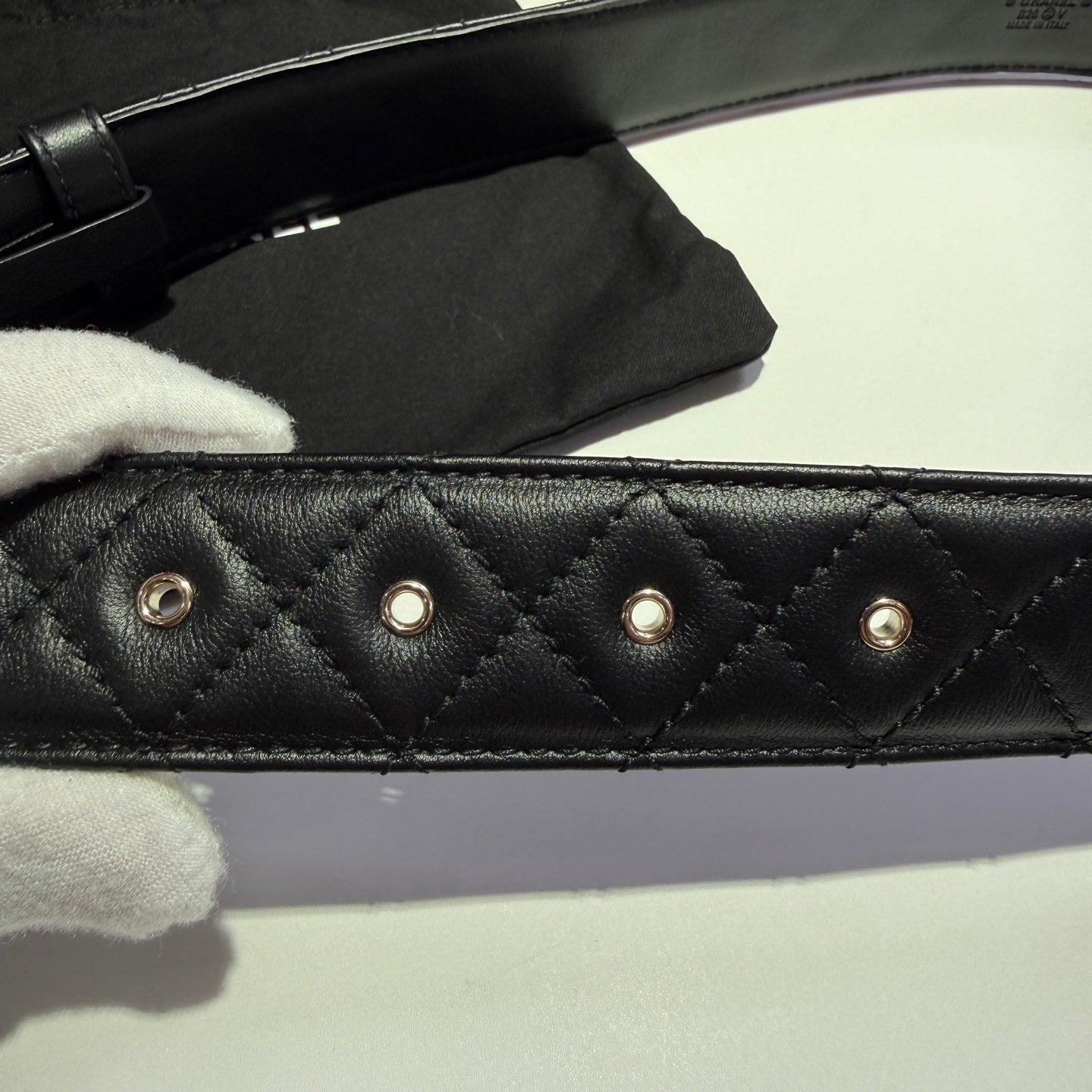 Chanel Black Belt